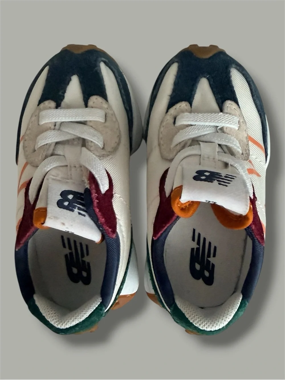 New Balance Toddler 327 Natural Indigo Green (Size 4)